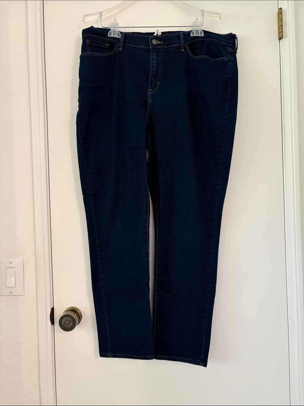 Levi's Dark Blue Straight-Leg Women's Jeans